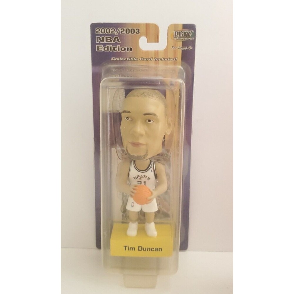 New Upper Deck PlayMakers Bobblehead Tim Duncan San Antonio Spurs - With LE Card